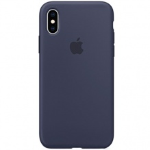 Чохол Silicone Case Full Cover для iPhone Xs Max Original (FoxConn) (Midnight Blue)