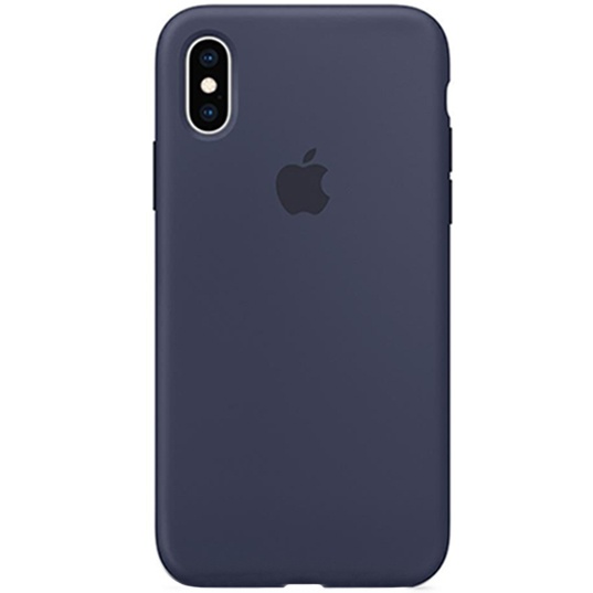 Чехол Silicone Case Full Cover для iPhone Xs Max Original (FoxConn) (Midnight Blue)