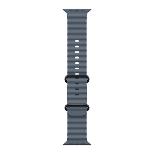 Apple Watch Ultra 3 GPS + Cellular, 49mm Black Titanium Case with Anchor Blue Ocean Band
