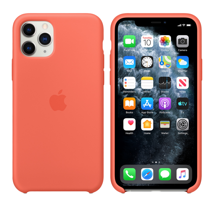 Чехол Apple Original Smart Silicone Case для iPhone 11 Pro (Clementine Orange)