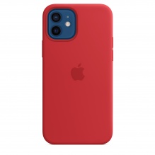 Чехол Silicone Case Full Cover для iPhone 12/12 Pro (Red)