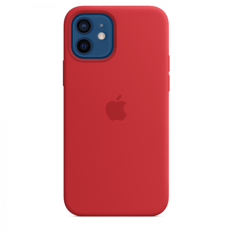 Чехол Silicone Case Full Cover для iPhone 12/12 Pro (Red)