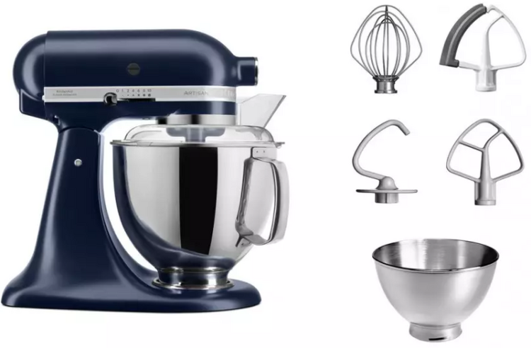 Планетарный миксер KitchenAid Artisan 4,8 л 5KSM175PSEIB Inky Blue (UA)