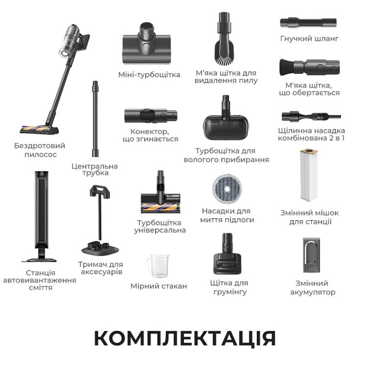 Акумуляторний пилосос Dreame Z40 Station (VZV33A) (EU)