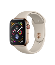 Apple Watch Series 4 GPS + Cellular 44mm Gold Stainless Steel Case with Stone Sport Band (MTV72)