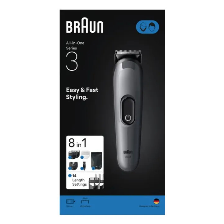 Тример BRAUN Series 3 (AIO 3540) (Gray)