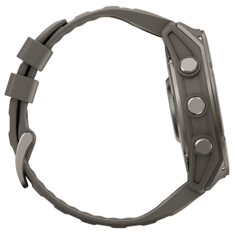 Garmin Fenix 9 51mm AMOLED Sapphire Titanium with Pebble Gray Silicone Band (010-04763-00/01)