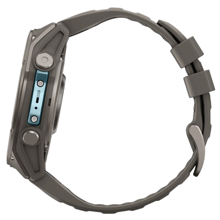 Garmin Fenix 9 51mm AMOLED Sapphire Titanium with Pebble Gray Silicone Band (010-04763-00/01)