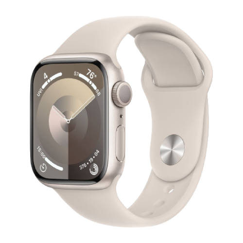 Apple Watch Series 9 45mm GPS Starlight Aluminum Case with Starlight Sport Band (M/L) MR973 бу