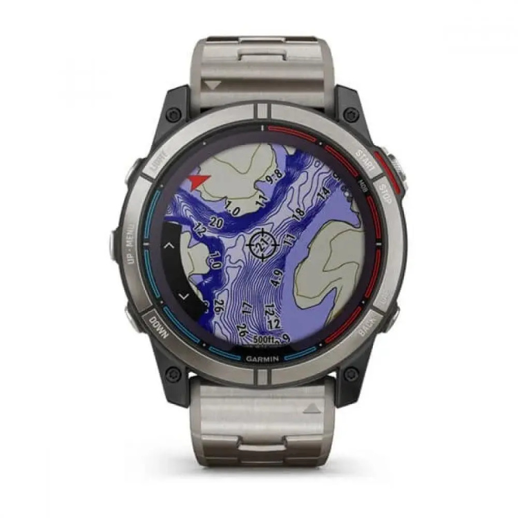 Garmin Quatix 7X Saphire Solar Marine GPS Smartwatch with Vented Titanium Band (010-02541-60/61)