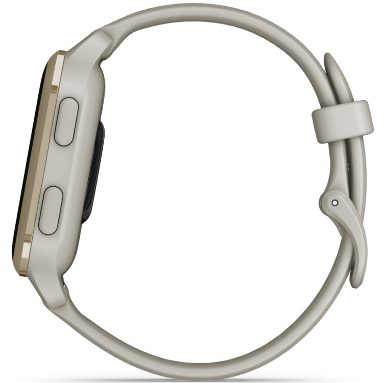 Garmin Venu Sq 2 Music Edition Cream Gold Aluminum Bezel with French Gray Case and Silicone Band (010-02700-02/12)