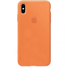 Чехол Silicone Case Full Cover для iPhone Xs Max Original (FoxConn) (Papaya)