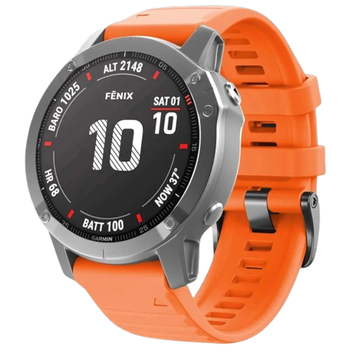 Ремешок Silicone Fit для Garmin Fenix 26mm	Orange