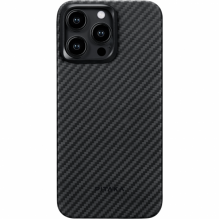 Чохол Pitaka для iPhone 15 Pro MagEZ 4 Twill 1500D (Black-Grey)
