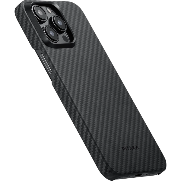 Чохол Pitaka для iPhone 15 Pro MagEZ 4 Twill 1500D (Black-Grey)