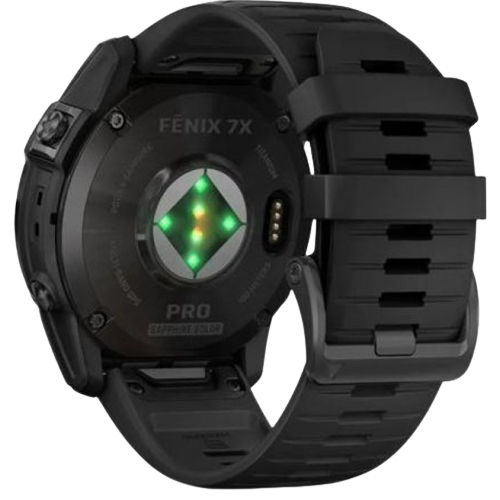 Garmin Fenix 7X Pro Sapphire Solar Carbon Gray DLC Titanium with Black Band (010-02778-10/11)