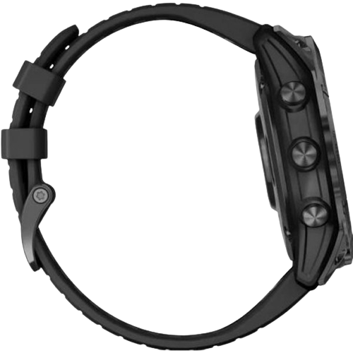 Garmin Fenix 7X Pro Sapphire Solar Carbon Gray DLC Titanium with Black Band (010-02778-10/11)