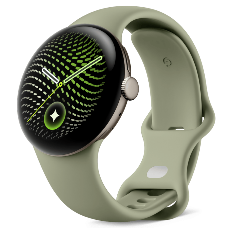 Смарт-часы Google Pixel Watch 5 45mm LTE Satin Pyrite Aluminum Case / Olive Active Band