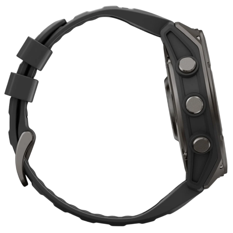 Garmin Fenix 9 51mm AMOLED Sapphire Carbon Gray DLC Titanium with Black Silicone Band (010-04763-10/11)