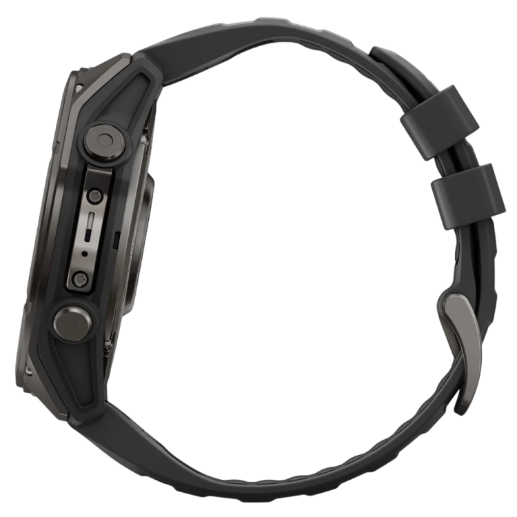 Garmin Fenix 9 51mm AMOLED Sapphire Carbon Gray DLC Titanium with Black Silicone Band (010-04763-10/11)