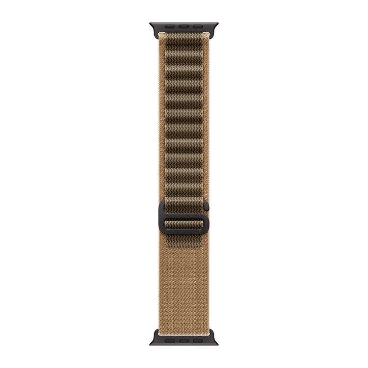 Apple Watch Ultra 4 GPS + LTE 49mm Black Titanium Case with Desert Alpine Loop - Small