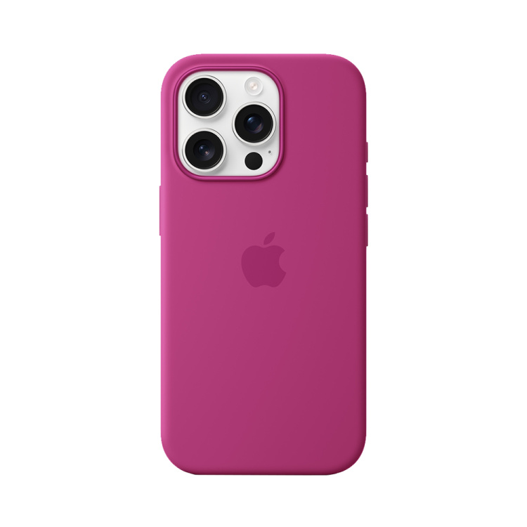 Чохол Apple Silicone Case with Magsafe для iPhone 16 Pro Max Fuchsia (MYYX3)