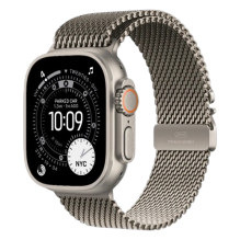 Apple Watch Ultra 3 GPS + Cellular, 49mm Natural Titanium Case with Natural Titanium Milanese Loop - Small (MEWW4) Apple Watch Ultra 3 GPS + Cellular, 49mm Natural Titanium Case with Natural Titanium Milanese Loop - Small (MEWW4)