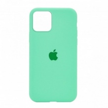 Чехол Silicone Case Full Cover для iPhone 12/12 Pro (Spearmint)