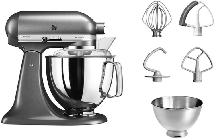Планетарный миксер KitchenAid Artisan 4,8 л 5KSM175PSEMS Silver medallion (UA)