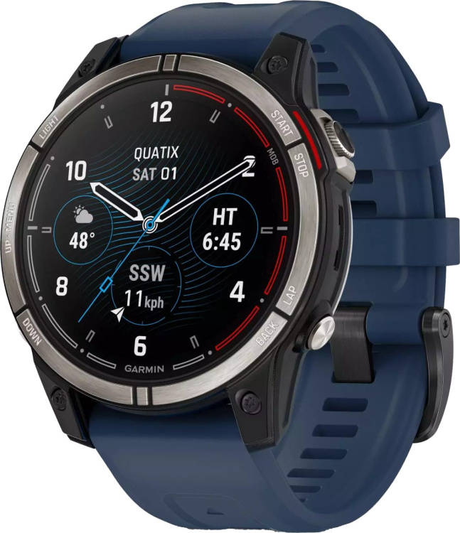 Garmin Quatix 7 Pro AMOLED Edition Marine GPS Smartwatch with Captain Blue Band (010-02803-80/81/93)