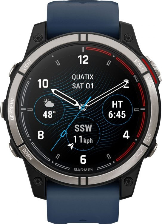 Garmin Quatix 7 Pro AMOLED Edition Marine GPS Smartwatch with Captain Blue Band (010-02803-80/81/93)