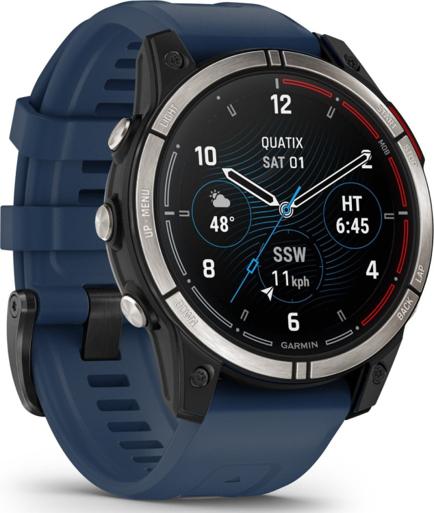Garmin Quatix 7 Pro AMOLED Edition Marine GPS Smartwatch with Captain Blue Band (010-02803-80/81/93)