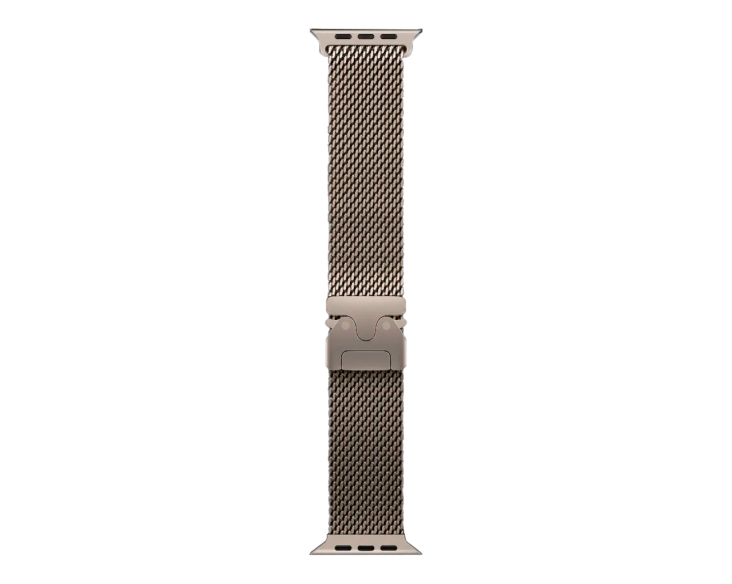 Apple Watch Ultra 3 GPS + Cellular, 49mm Natural Titanium Case with Natural Titanium Milanese Loop - Medium (MEWY4)