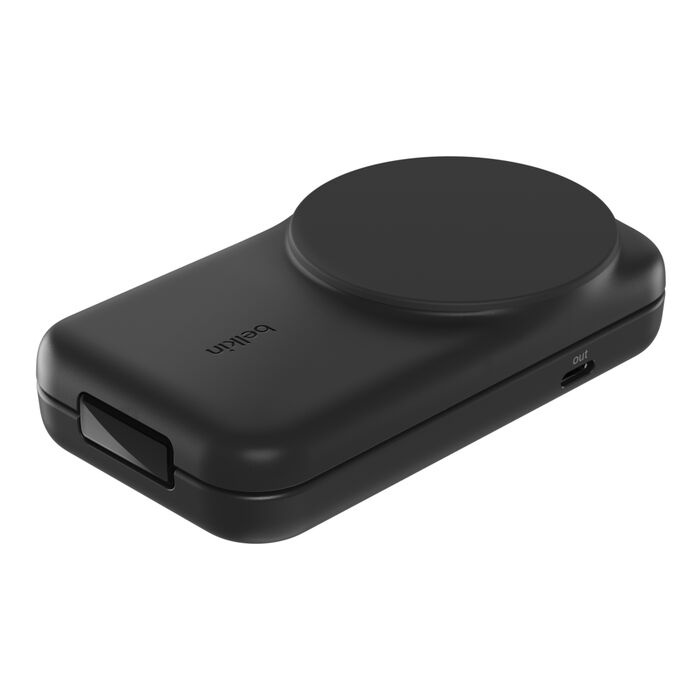 Безпровідна зарядка Belkin 2в1 UltraCharge Foldable Magnetic Charging 25Вт Black (WIZ039kqBK)