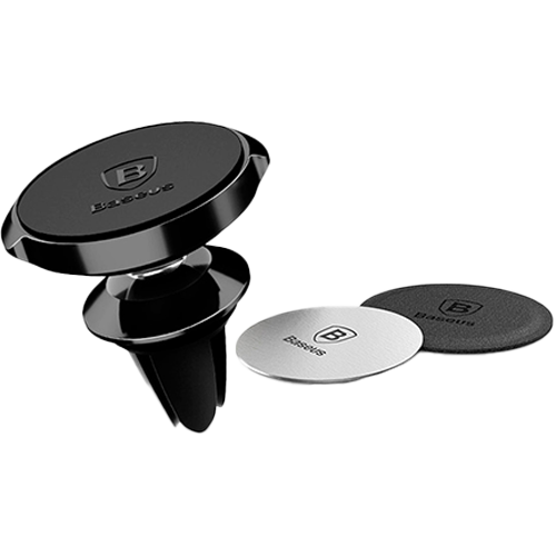 Автодержатель магнитный  Baseus Small Ears Series Magnetic [Air outlet type] (Black)