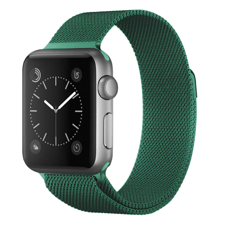 Ремінець для Apple Watch 38/41mm Milanes Series 1:1 Original (Dark Green)