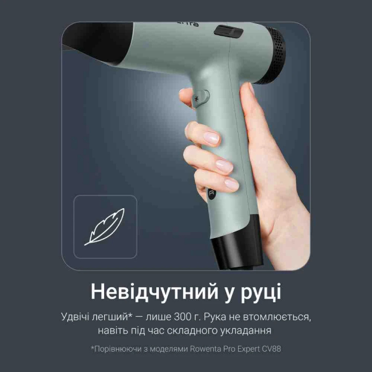 Фен Rowenta Tiny (Black/Green) (HY7120E0) Фен Rowenta Tiny (Black/Green) (HY7120E0)