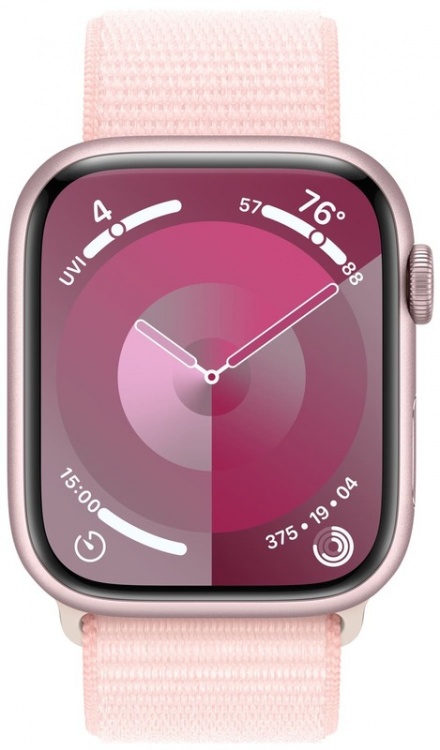 Apple Watch Series 9 41mm GPS Pink Aluminum Case with Light Pink Sport Loop (MR953) бу