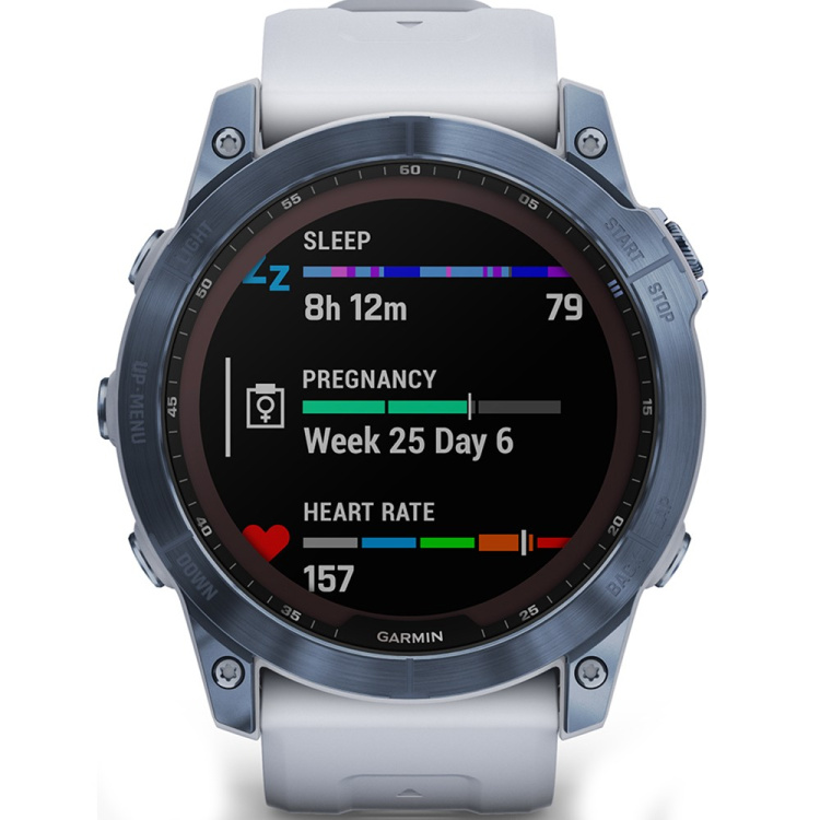 Garmin Quatix 7 Standard Edition Marine GPS Smartwatch with Сirrus Blue Band (010-02540-60/61/65)