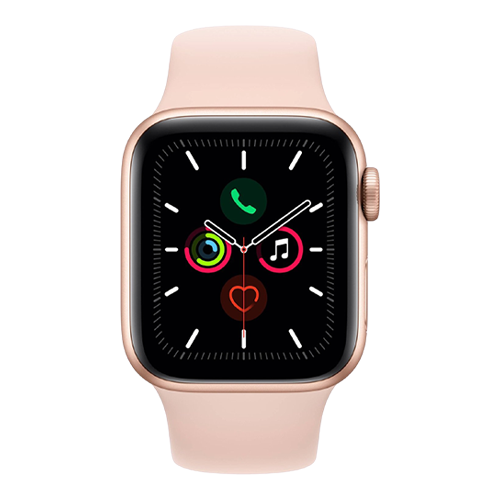 Apple Watch Series 5 GPS, 40mm Gold Aluminum Case with Pink Sand Sport Band (MWV72) бу