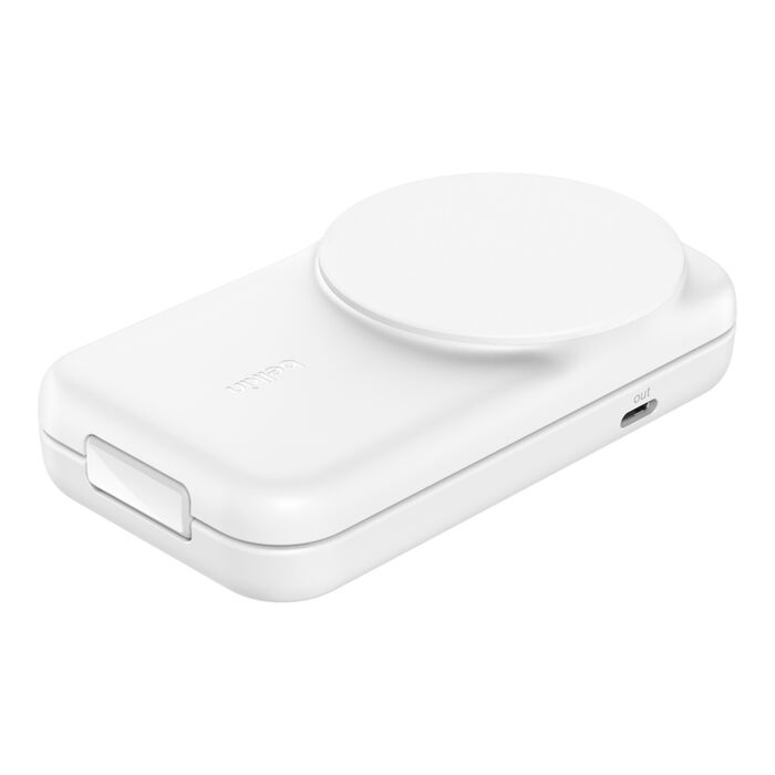 Безпровідна зарядка Belkin 2в1 UltraCharge Foldable Magnetic Charging 25Вт White (WIZ039kqWH)