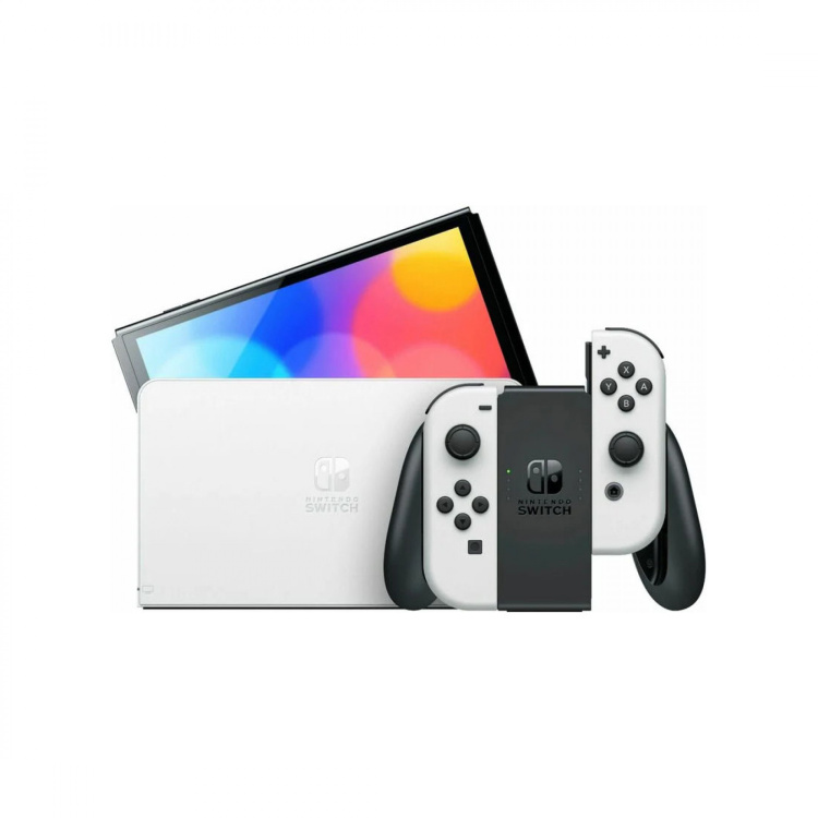 Портативна ігрова приставка Nintendo Switch OLED with White Joy-Con (045496453435)