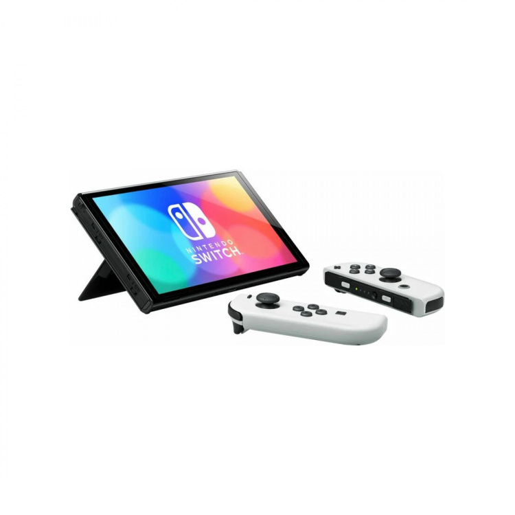 Портативна ігрова приставка Nintendo Switch OLED with White Joy-Con (045496453435)