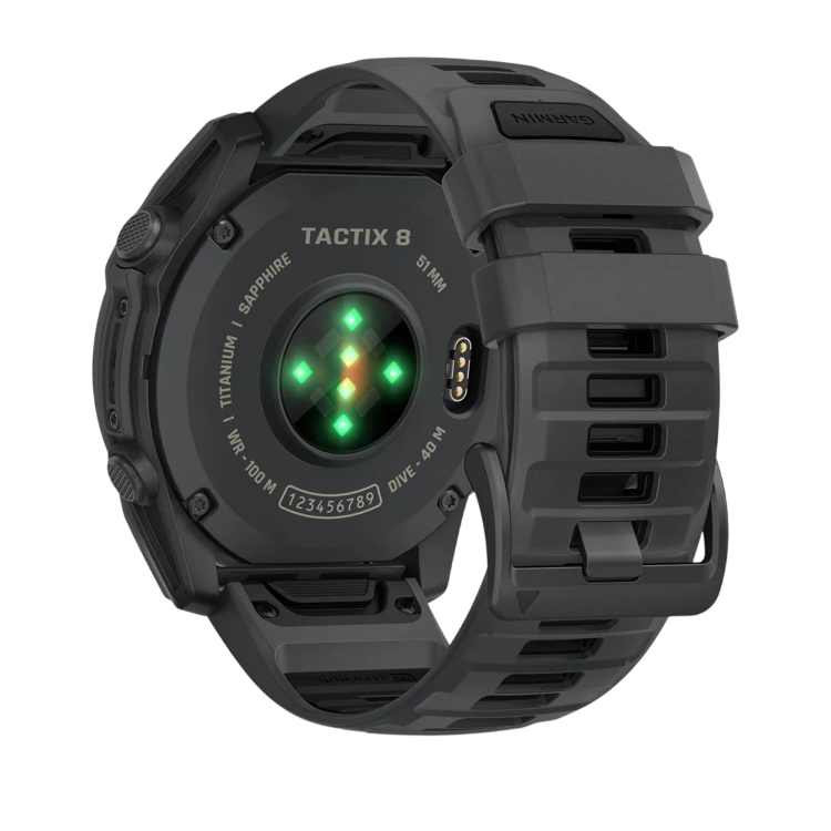Garmin Tactix 8 51mm AMOLED Slate Gray Cerakote Coating Applied Ballistics Ultralight Solver (010-04553-00/01)