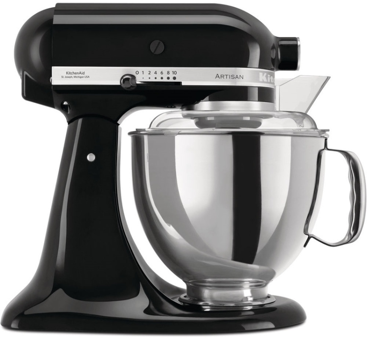 Планетарный миксер KitchenAid Artisan 4,8 л 5KSM175PSEOB Black (UA)