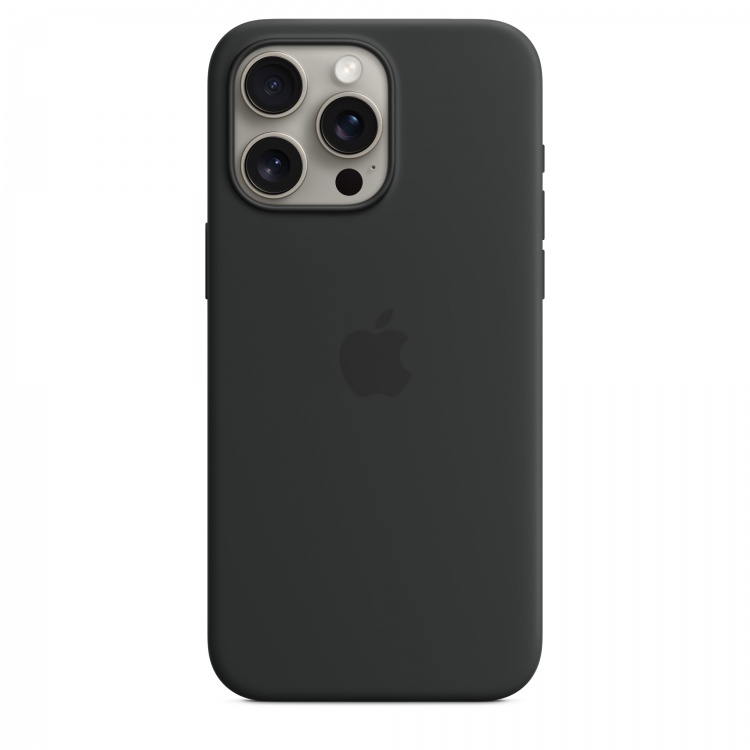 Чохол Apple Silicone Case для iPhone 15 Pro Max with MagSafe (Black) Чохол Apple Silicone Case для iPhone 15 Pro Max with MagSafe (Black)