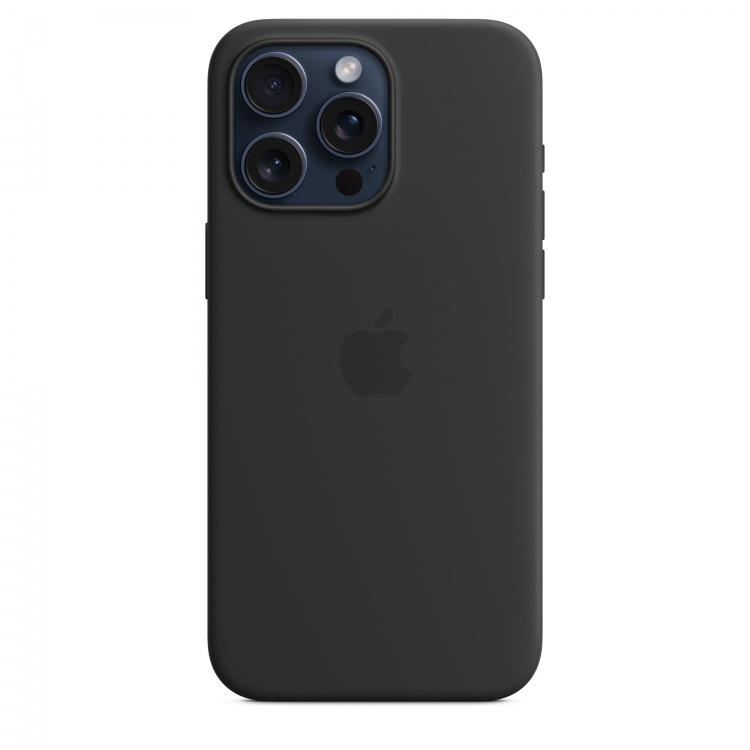 Чехол Apple Silicone Case для iPhone 15 Pro Max with MagSafe (Black)