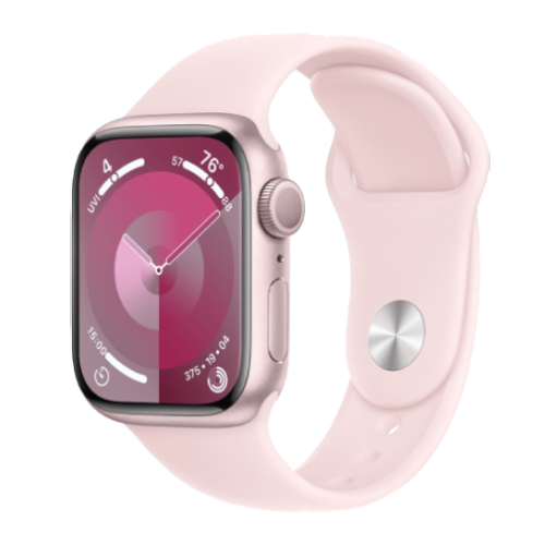 Apple Watch Series 9 45mm GPS Pink Aluminum Case with Light Pink Sport Band (S/M) MR9G3 бу