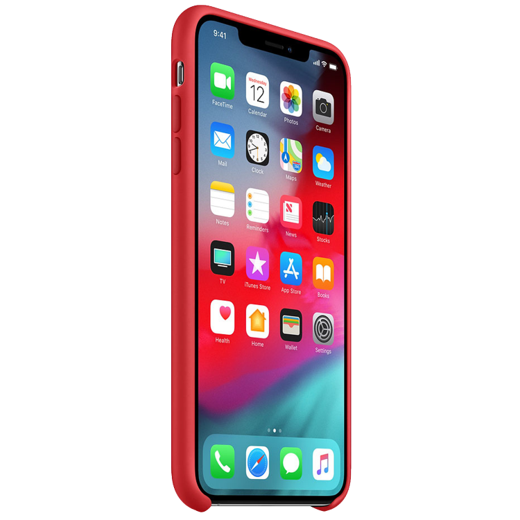 Чехол Smart Silicone Case для iPhone Xs Max Original (FoxConn) (Red)
