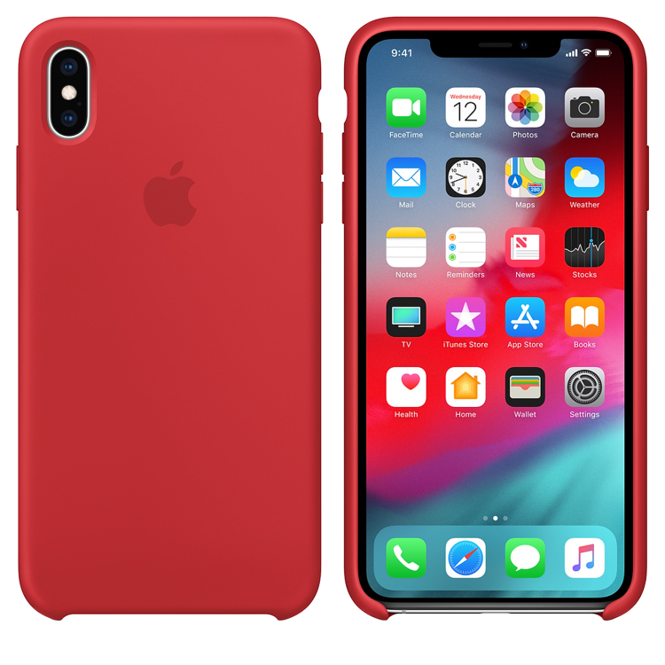 Чехол Smart Silicone Case для iPhone Xs Max Original (FoxConn) (Red)